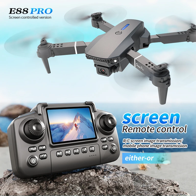 Profesyonel E88 PRO Drone, Ekr - Drone Lidar incelemesi ve fiyatı